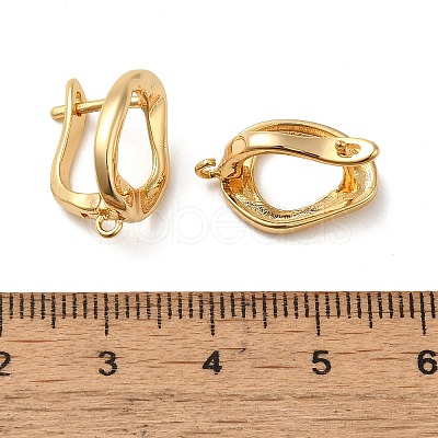 Brass Earring Findings LS-KK-O100-01G-1