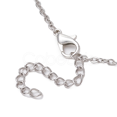 Cross 304 Stainless Steel Pendant Necklaces NJEW-JN05200-02-1