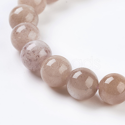 Natural Sunstone Beads Strands L-G-G099-12mm-14-1