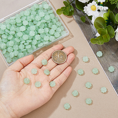 100Pcs Imitation Jade Glass Beads GLAA-HS0001-10B-1