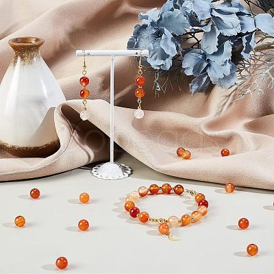 Nbeads 3 Strands Natural Carnelian Beads Strands G-NB0002-83-1