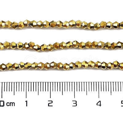 Transparent Electroplate Glass Beads Strands EGLA-A039-T2mm-UA01-1