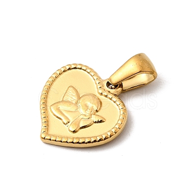 Hand Polished 304 Stainless Steel Charms STAS-B094-15G-1
