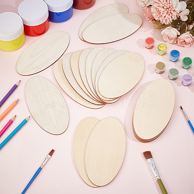 Oval Unfinished Wood Cutouts DIY-WH0604-07D-1
