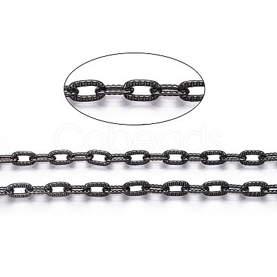 Aluminium Textured Cable Chains CHA-T001-38B-1