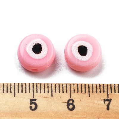 Opaque Printed Acrylic Beads OACR-G038-04D-1