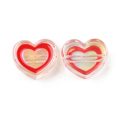 UV Plating Acrylic Beads X-OACR-K005-23-1
