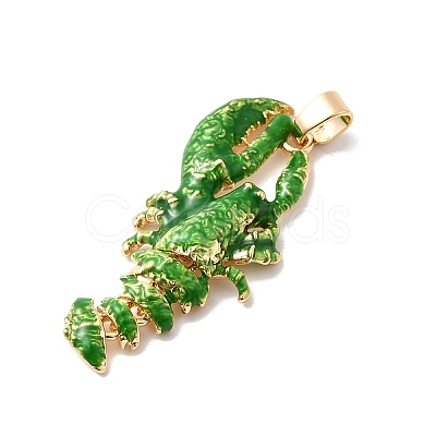 Brass Enamel Pendants KK-A277-03G-01-1