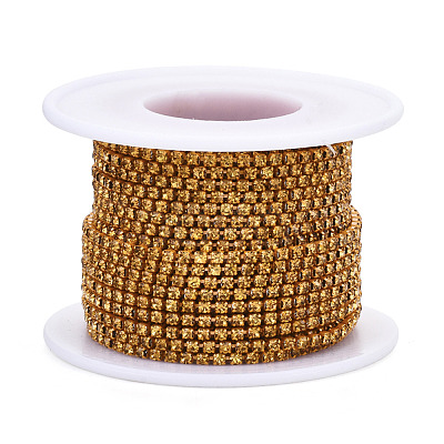 Electrophoresis Iron Rhinestone Strass Chains CHC-Q009-SS6.5-B17-1