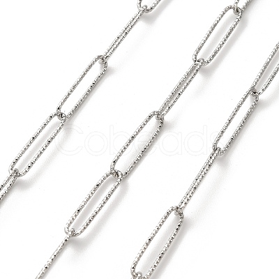 304 Stainless Steel Paperclip Chains CHS-A016-08P-A-1