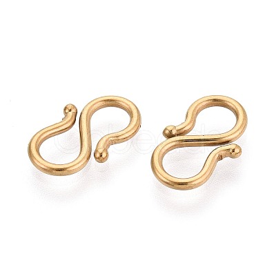 304 Stainless Steel S-Hook Clasps STAS-N125-23B-G-1