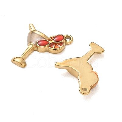 304 Stainless Steel Enamel Pendants SA-CBA7876-40G-02-1