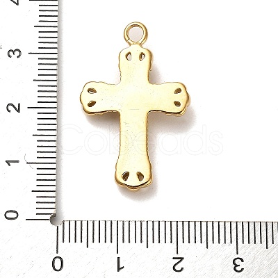 Real 18K Gold Plated 304 Stainless Steel Pendants STAS-M331-02B-G-1