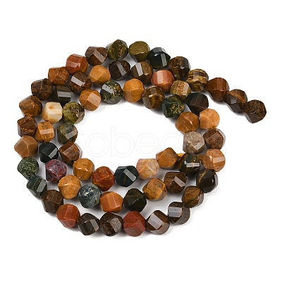 Natural Ocean Jasper Beads Strands G-P611-C05-01-1