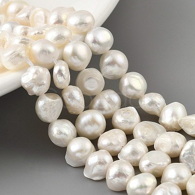 Natural Cultured Freshwater Pearl Beads Strands PEAR-A006-08A-1