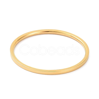 1mm Polished Plain Dome Finger Ring for Girl Women RJEW-C012-02E-G-1