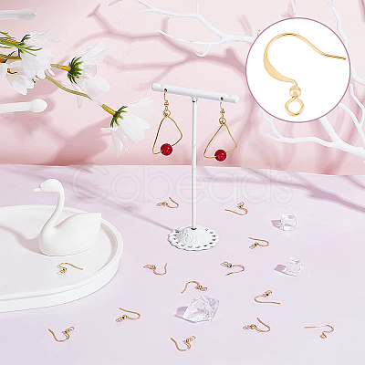 150Pcs Brass Earring Hooks KK-DC0002-43-1