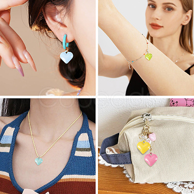 50Pcs Baking Paint Acrylic Pendants OACR-TA0004-83C-1
