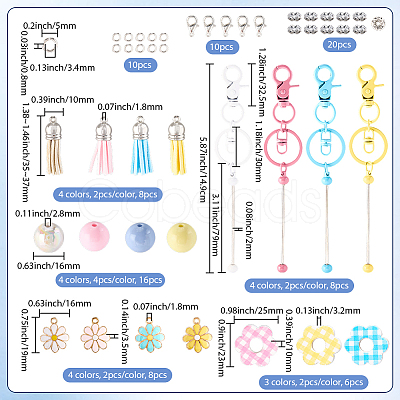 DIY Keychain Making Kits DIY-SC0029-83-1