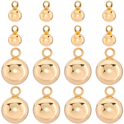 40Pcs 2 Styles Brass Charms KK-BBC0015-23-1