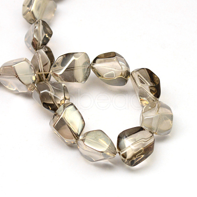 Electroplate Glass Beads Strands X-EGLA-Q066-08-1