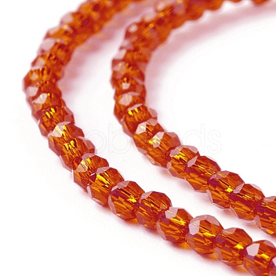 Transparent Glass Beads Strands GLAA-C019-01A-13-1