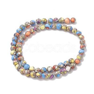 Assembled Natural & Dyed Magnesite Beads G-L575-02F-A-1