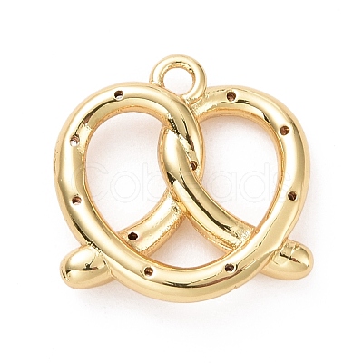 Eco-friendly Brass Micro Pave Cubic Zirconia Pendants KK-D079-20G-01-1
