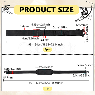 3Pcs Nylon Webbing Straps AJEW-WH0816-473-1