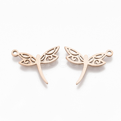 201 Stainless Steel Pendants X-STAS-S079-123RG-1
