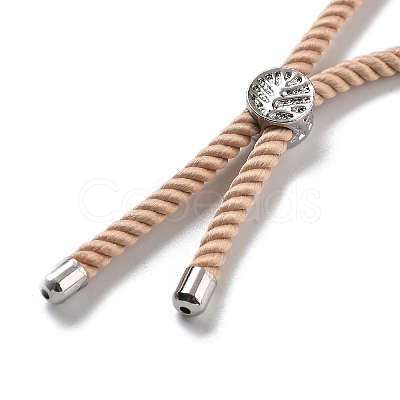 Twisted Nylon Cord Silder Bracelets DIY-B066-03P-02-1
