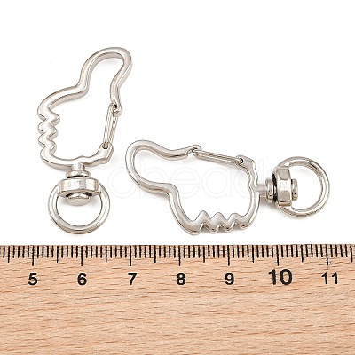 Zinc Alloy Swivel Clasps AL-CBAC079-08P-1
