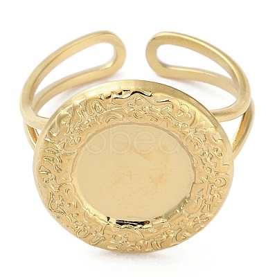 Ion Plating(IP) 304 Stainless Steel Finger Rings High Polished RJEW-C075-04A-G-1