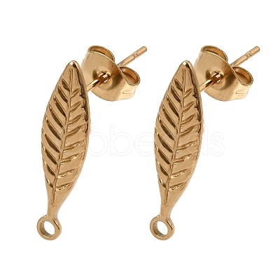 304 Stainless Steel Stud Earring Findings SA-CBAA9A2-02G-03-1