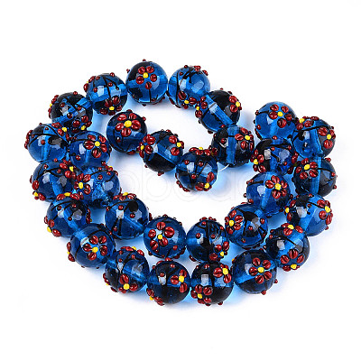 Handmade Lampwork Enamel Beads X1-LAMP-T023-23B-1