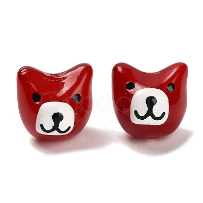 Baking Paint Glass Beads LAMP-I028-02E-1