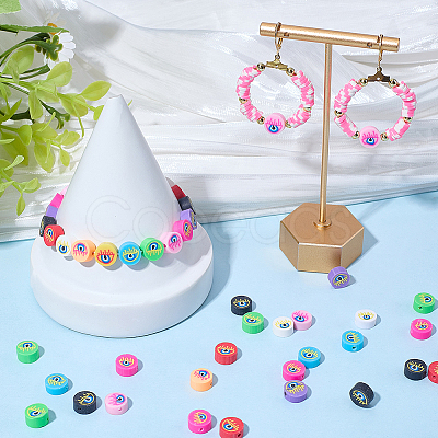 300Pcs Handmade Polymer Clay Beads CLAY-SC0002-67-1