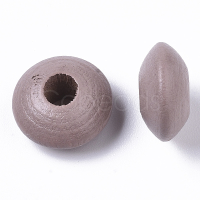 Dyed Natural Beech Wood Beads WOOD-T015-43D-1