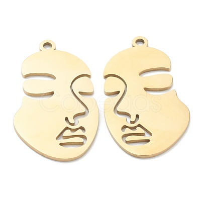 Ion Plating(IP) 304 Stainless Steel Pendants STAS-P276-01C-G-1