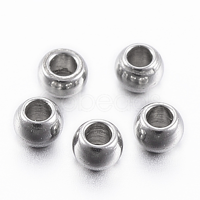 Tarnish Resistant 304 Stainless Steel Beads STAS-H394-08P-1