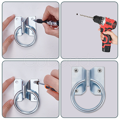 4Pcs Iron Fixed Buckle AJEW-GA0010-95-1