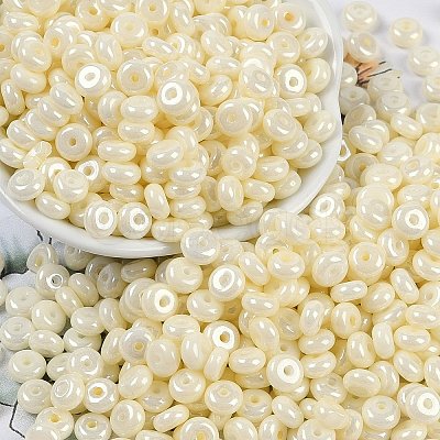 Opaque Colours Luster Glass Seed Beads SEED-P008-01C-05-1