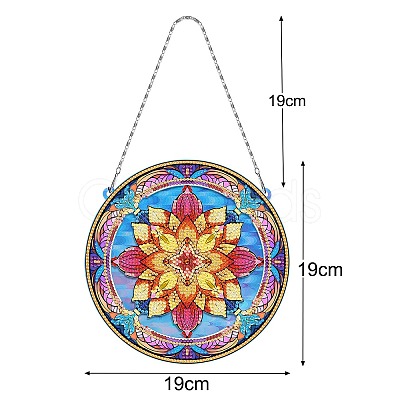 DIY Diamond Painting Hanging Pendants Decoration Kits PW-WG8D040-06-1