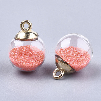 Glass Ball Pendants X-GLAA-T003-03E-1