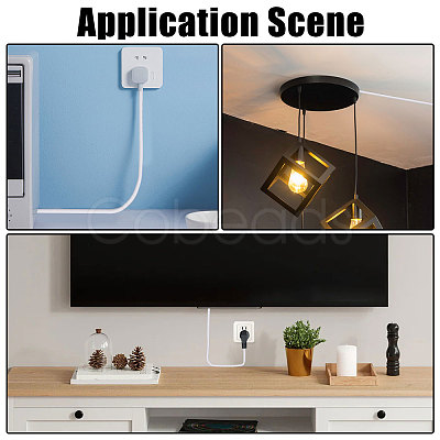 Self Adhesive Semicircular Hard PVC Cable Cover AJEW-WH0886-24C-1