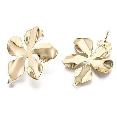 Brass Stud Earring Findings LS-X-KK-T056-24G-NF-1