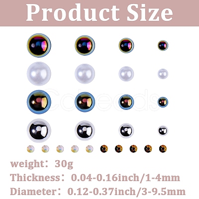 1 Bags Resin Cabochons RESI-CP0001-11A-1