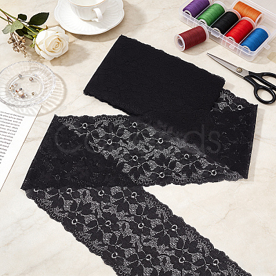 Spandex Lace Ribbon OCOR-WH0105-234A-1
