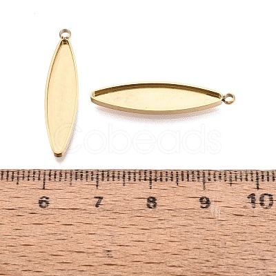 304 Stainless Steel Pendant Cabochon Component STAS-Q113-18B-G-1