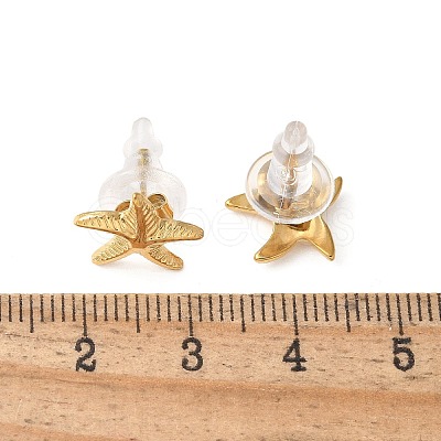 304 Stainless Steel Stud Earrings for Women EJEW-Z092-01G-02-1